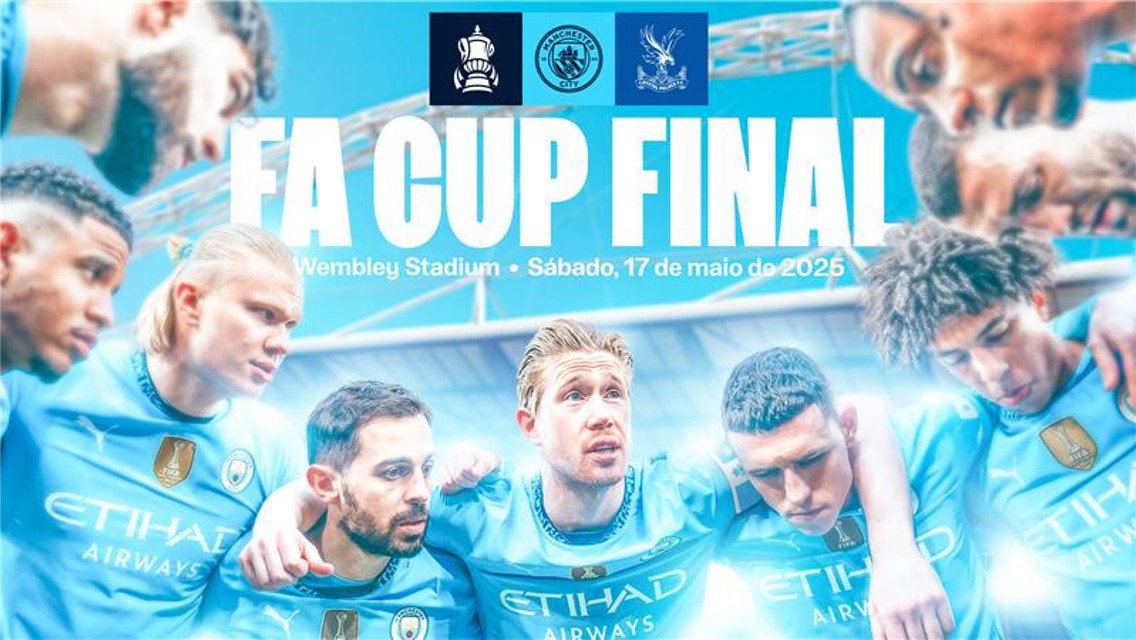 City enfrenta o Crystal Palace na final da FA Cup