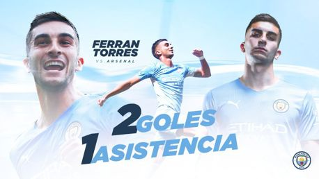 Ferran Torres contra el Arsenal