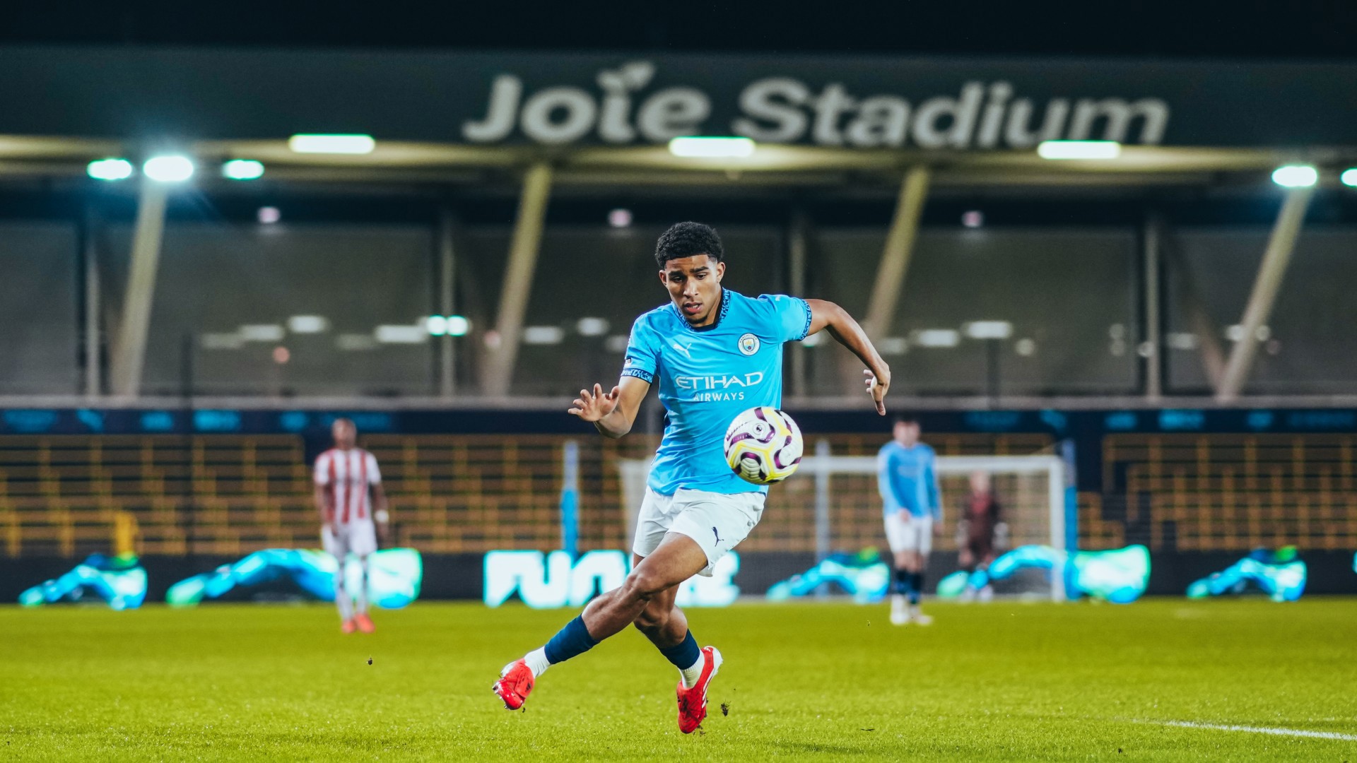 DRIVING FORCE: Michael Okeke powers forward for City.