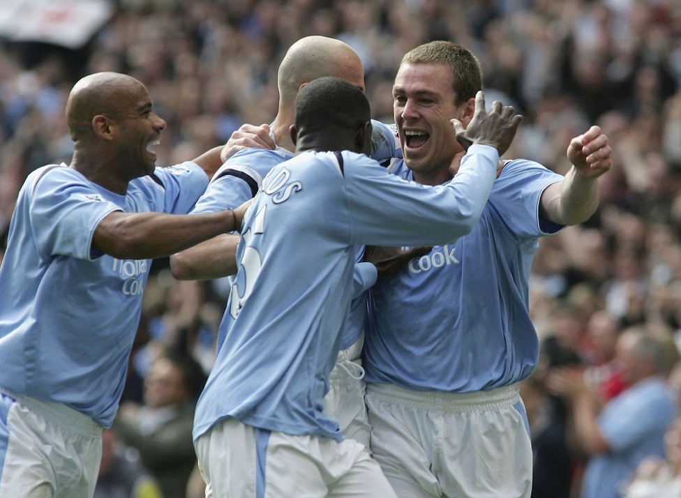 Cottage ply : A rare goal for Dunney against Fulham in 2006