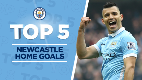 City v Newcastle: Top five goals