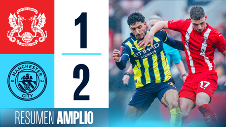 Leyton Orient 1-2 City: resumen amplio