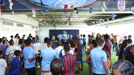 Troféus do City na Arena Fonte Nova
