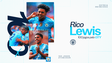 Lewis completa 100 jogos pelo City