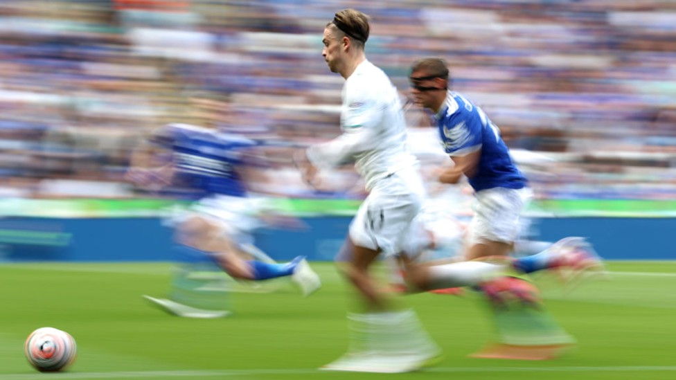 HIT THE ROAD JACK : Jack Grealish shows a clean pair of heels