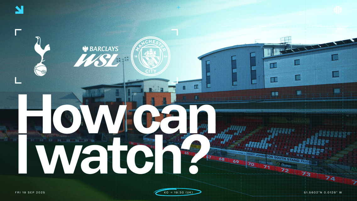 How can I watch Spurs v City around the world?