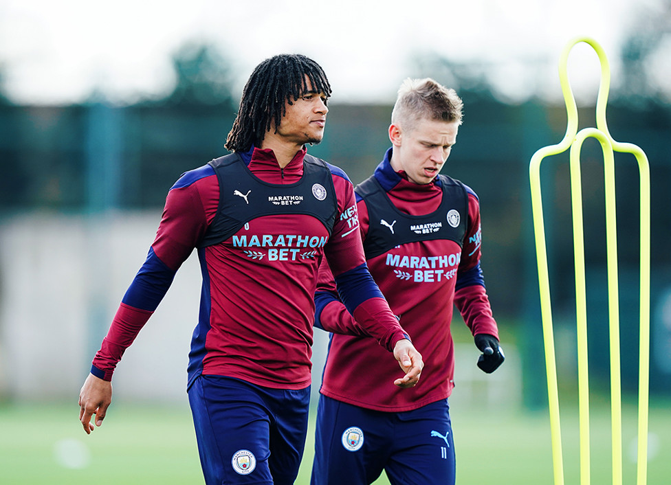 EYES ON THE PRIZE: Nathan Ake and Oleks Zinchenko are a study in concentration