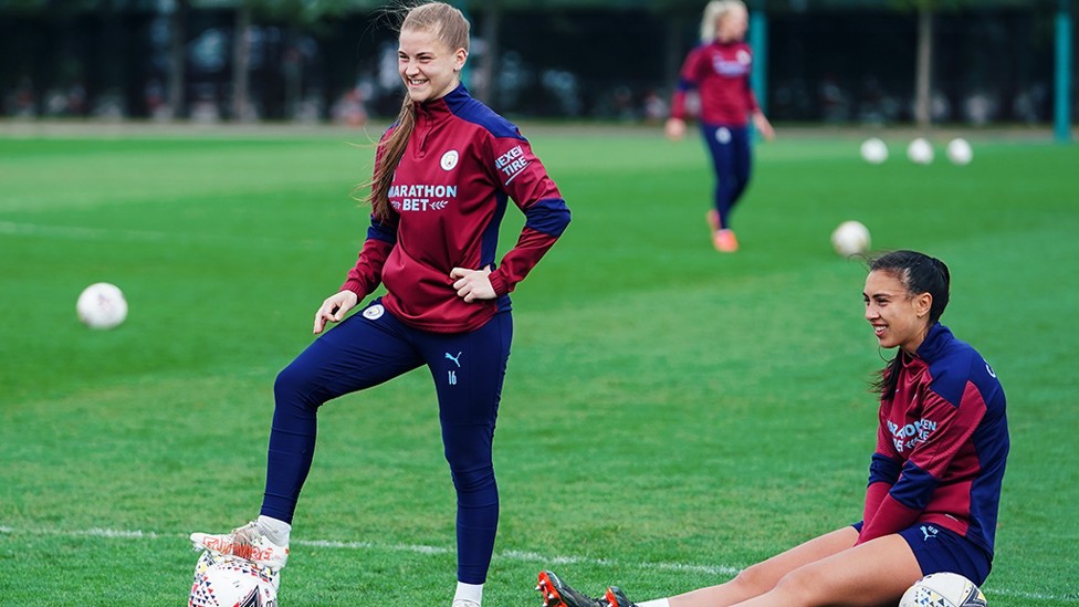 ALL SMILES : The ladies were in good spirits at the CFA!