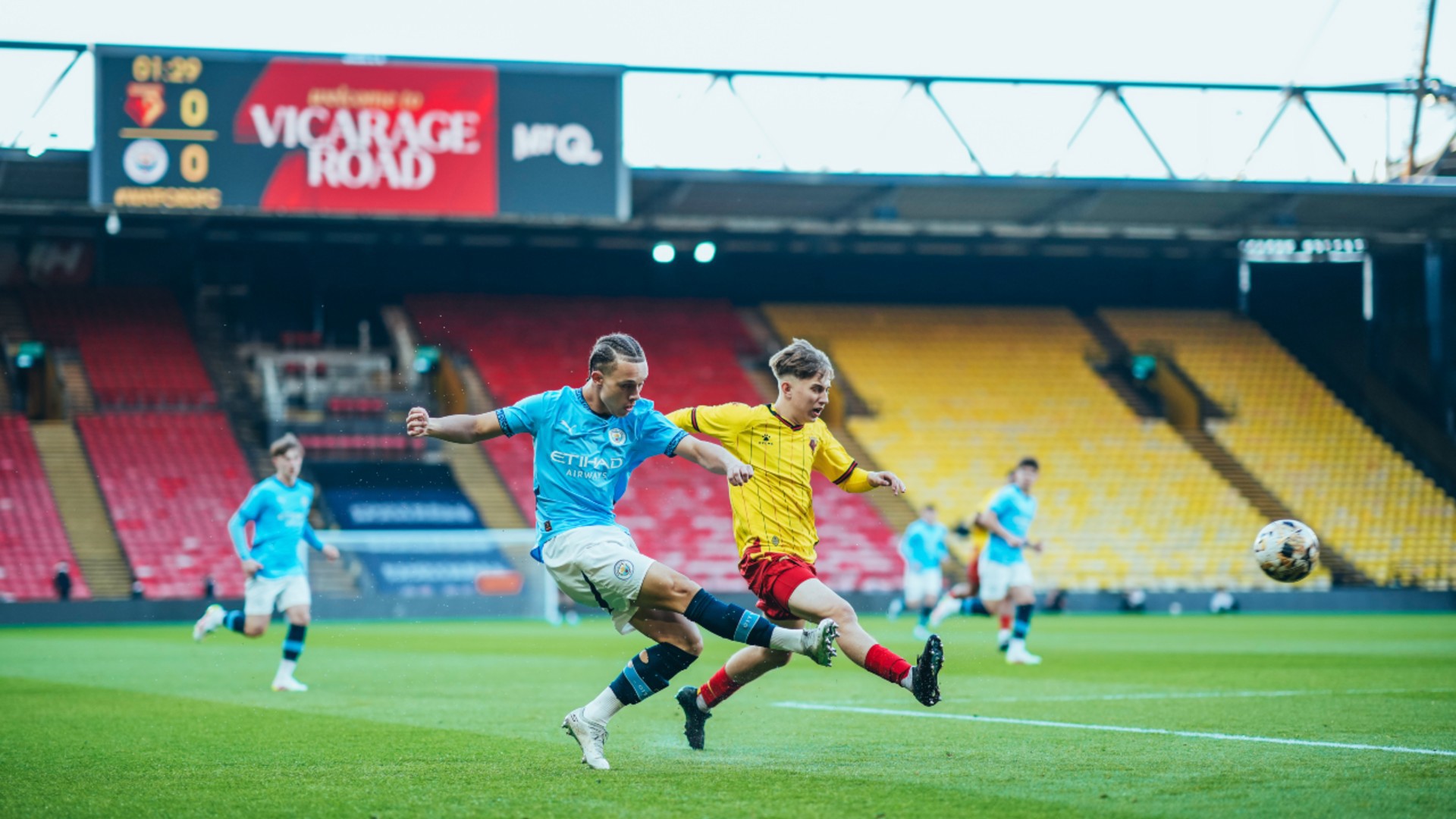 ATTACKING THREAT : Matty Henderson-Hall whips a dangerous cross into the box.