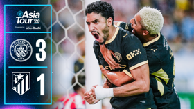 Manchester City beats Atletico Madrid 3-1, part of the Asia Tour 2026 presented by Experience Abu Dhabi.