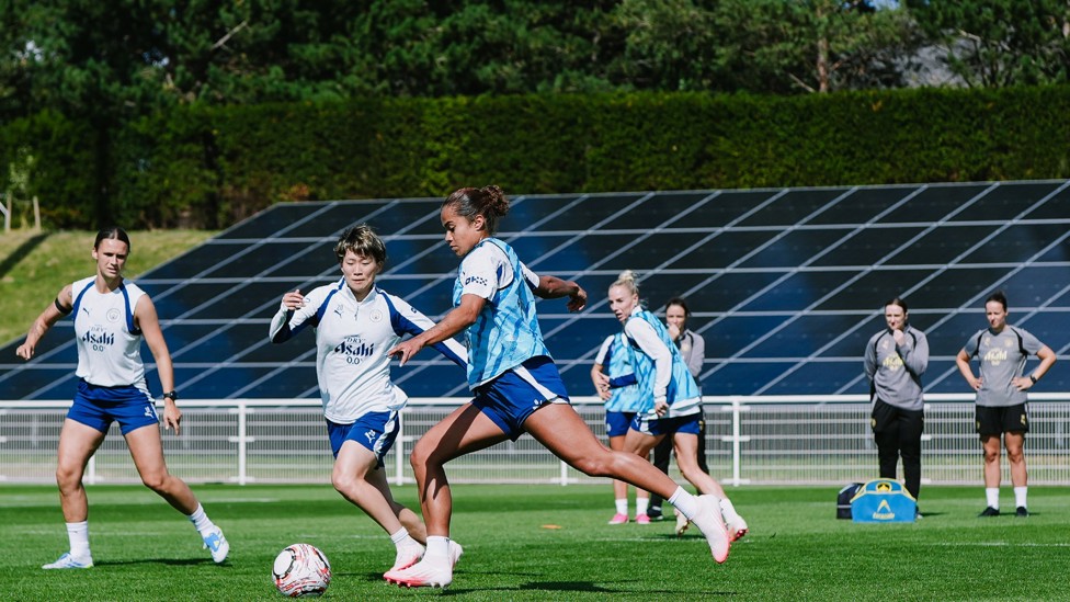 FAST FEET: Mary Fowler on the ball
