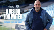 Guardiola stars in new Play Smart campaign ahead of City installation of Xylem Vue