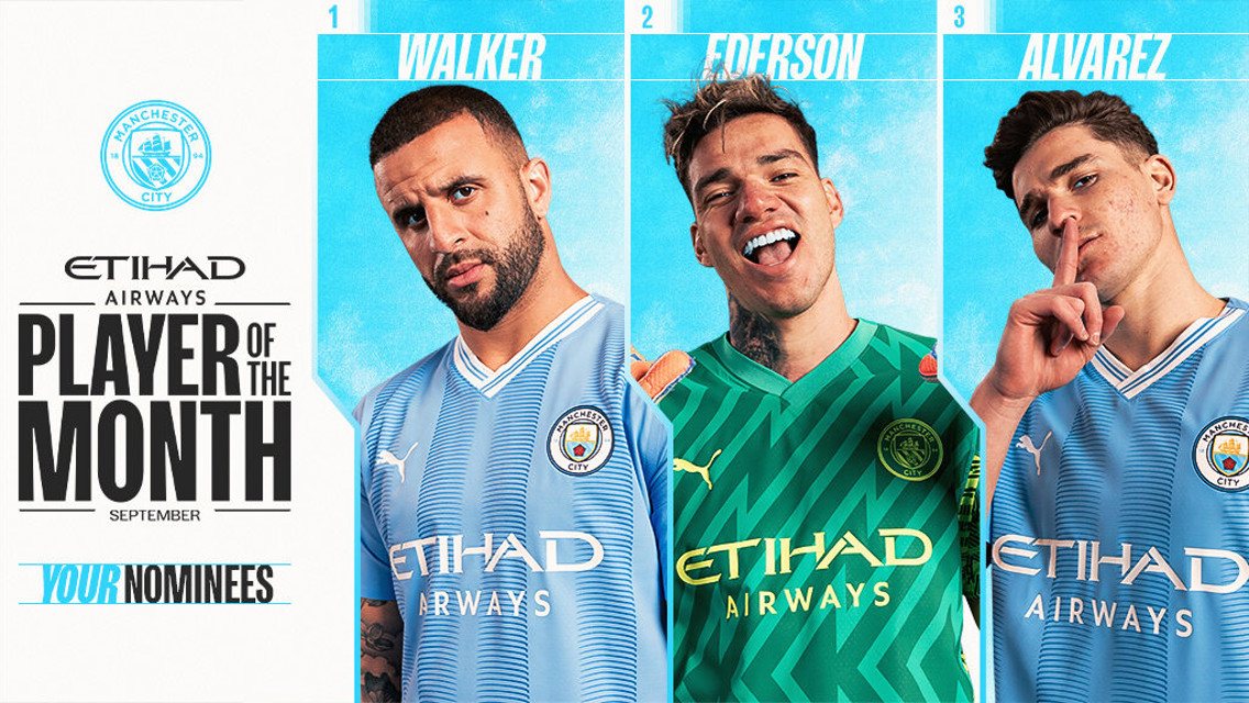 Etihad Player of the Month: September nominees