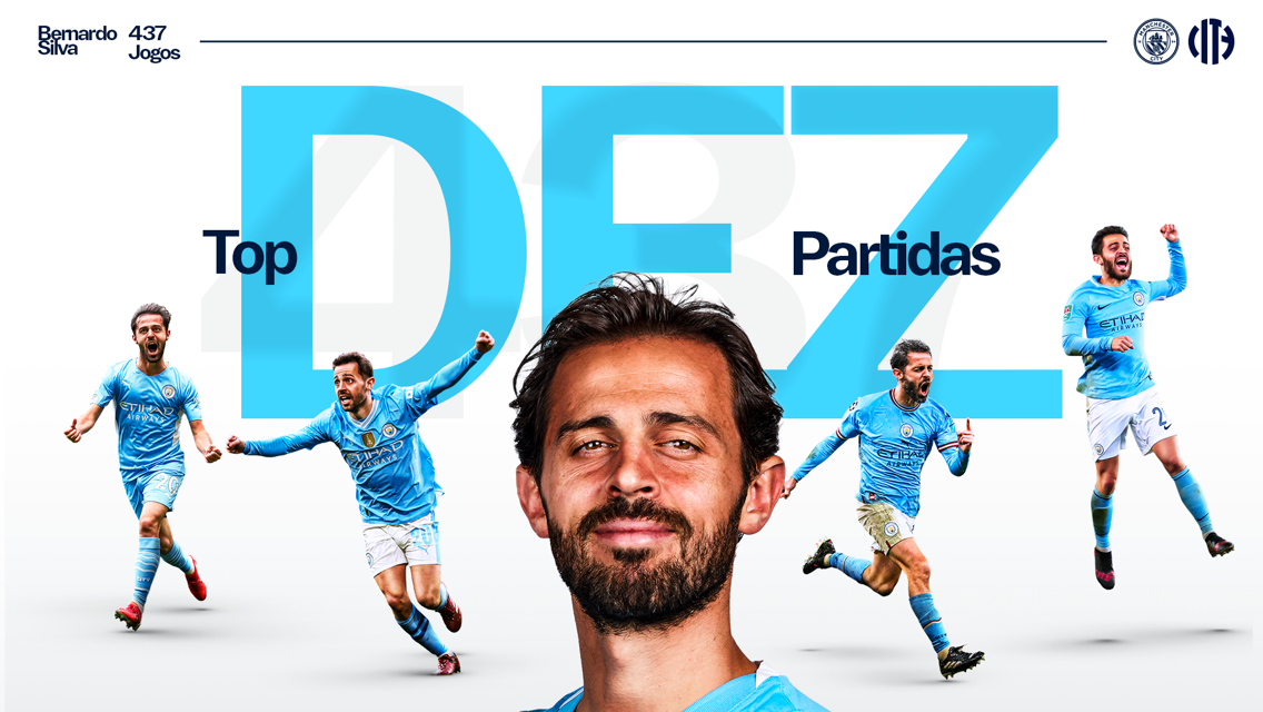 Bernardo entra en el 'top 10' histórico de partidos con el City