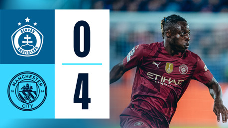 Slovan Bratislava 0-4 City: resumen