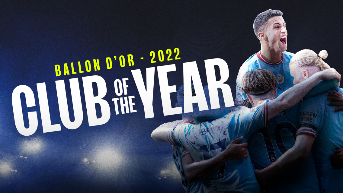 City win Club of the Year prize at Ballon d’Or ceremony  