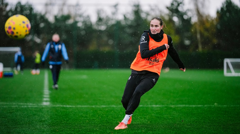 Sydney Lohmann unleashes a rocket shot