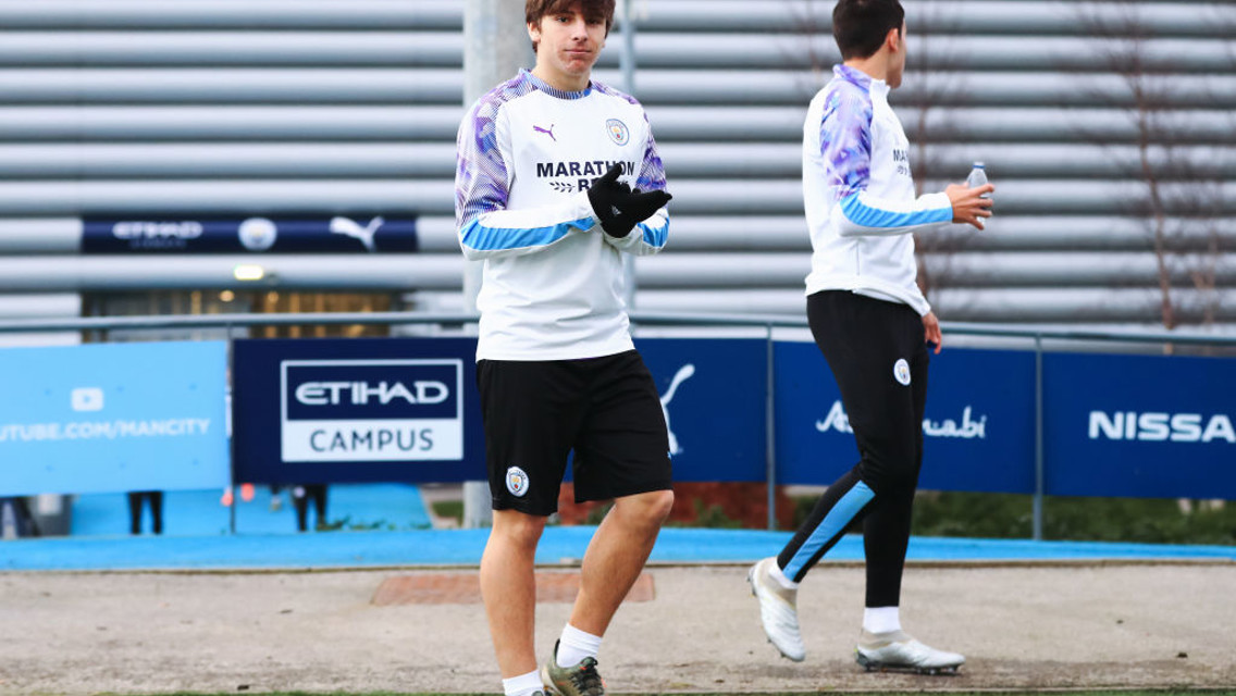 Adrian Bernabe training 15 January.
