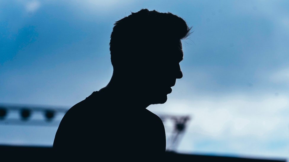 SHADOWPLAY: Manager Gareth Taylor is captured in silhouette.