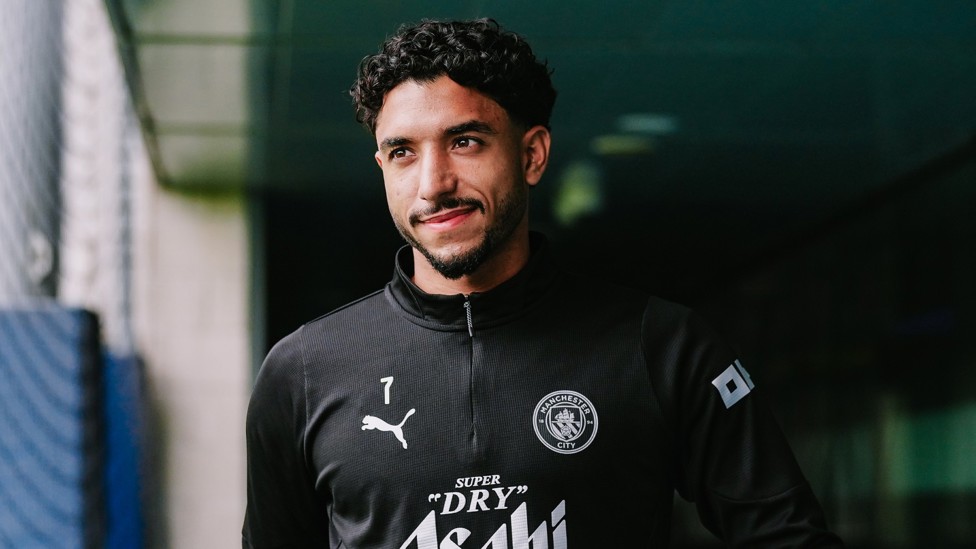 WALKING THE WALK : Omar Marmoush heads out to prepare for Brighton