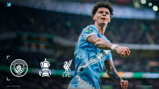 Blurred image of a Manchester City player during a match against Liverpool. Logos of Manchester City and Liverpool are visible along with an FA Cup icon, indicating an upcoming match on 4 April 2026 at 12:45 UK time.