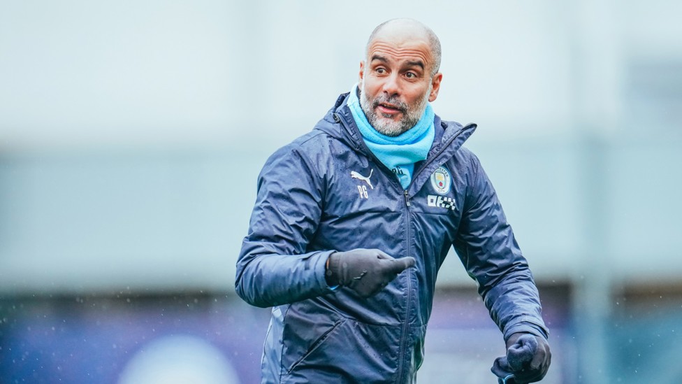 PEP TALK : The boss dishes out some instructions