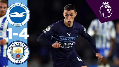 Brighton 1-4 City: resumen