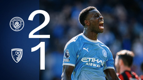City 2-1 Bournemouth: Brief highlights
