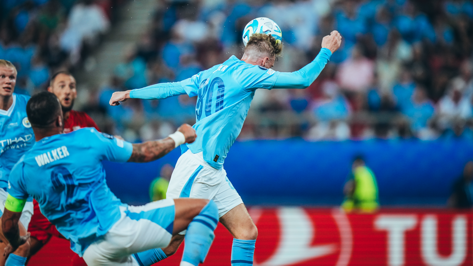 LEVEL BEST: Cole Palmer heads City level.