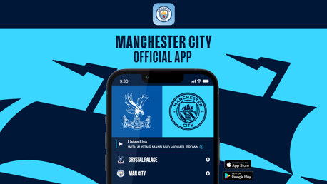 Follow Crystal Palace v City on our official app!
