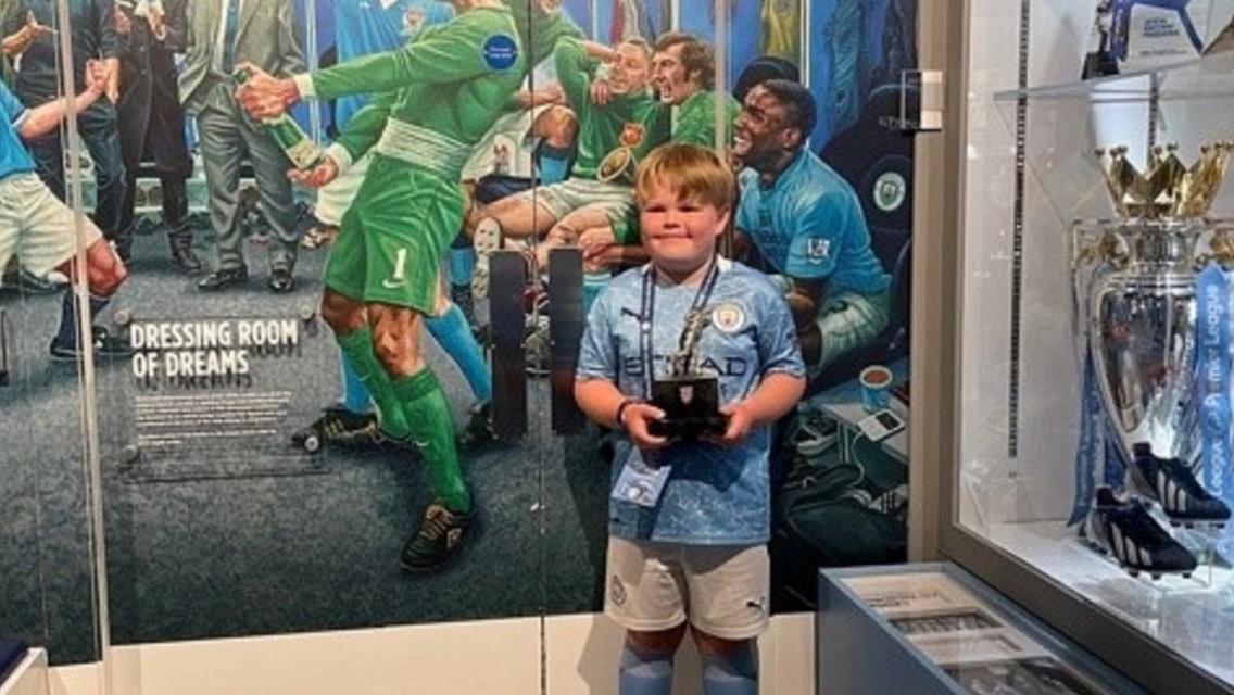 Trautmann family experience Etihad Stadium Tour