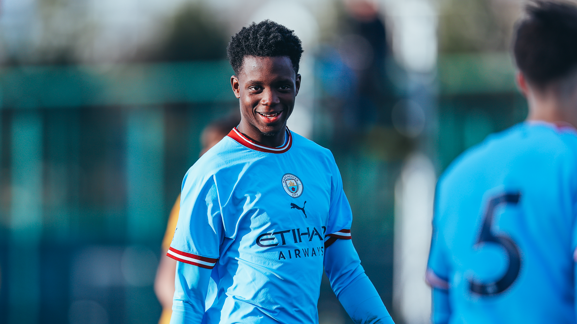 STRIKER ON FORM: Justin Oboavwoduo smiles after being on target again!