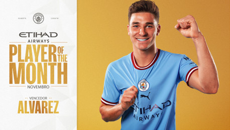 Jogador Etihad do Mês de Novembro anunciado