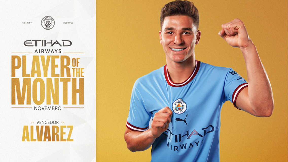 Jogador Etihad do Mês de Novembro anunciado