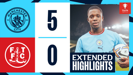 Cuplikan pertandingan: City 5-0 Fleetwood Town