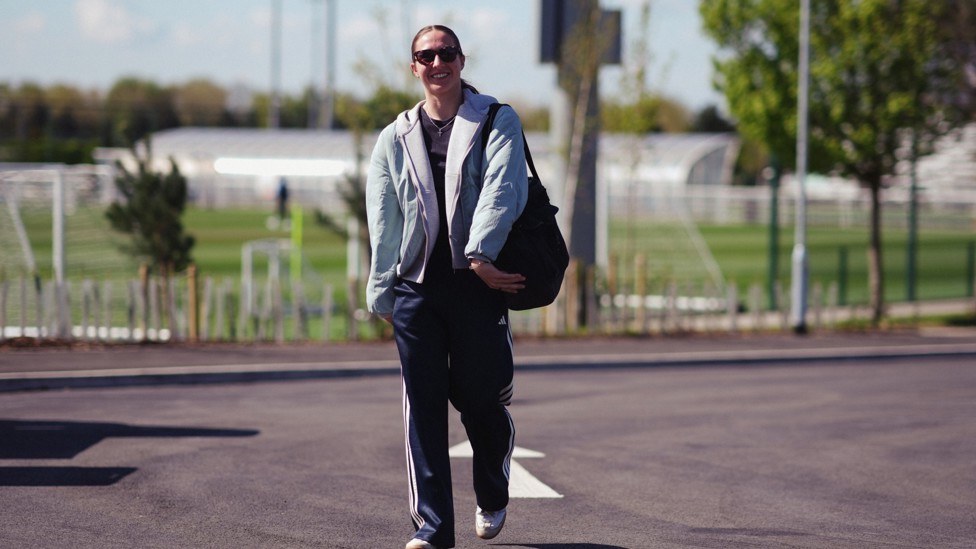 SMILE! : Naomi Layzell spots the camera.