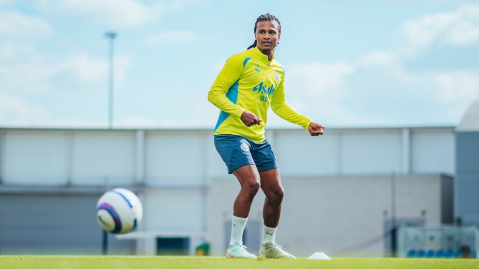 ACTION MAN: Nathan Ake goes through his paces.