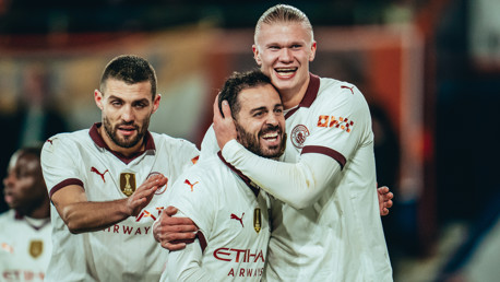 ALL SMILES: Haaland enjoyed that!