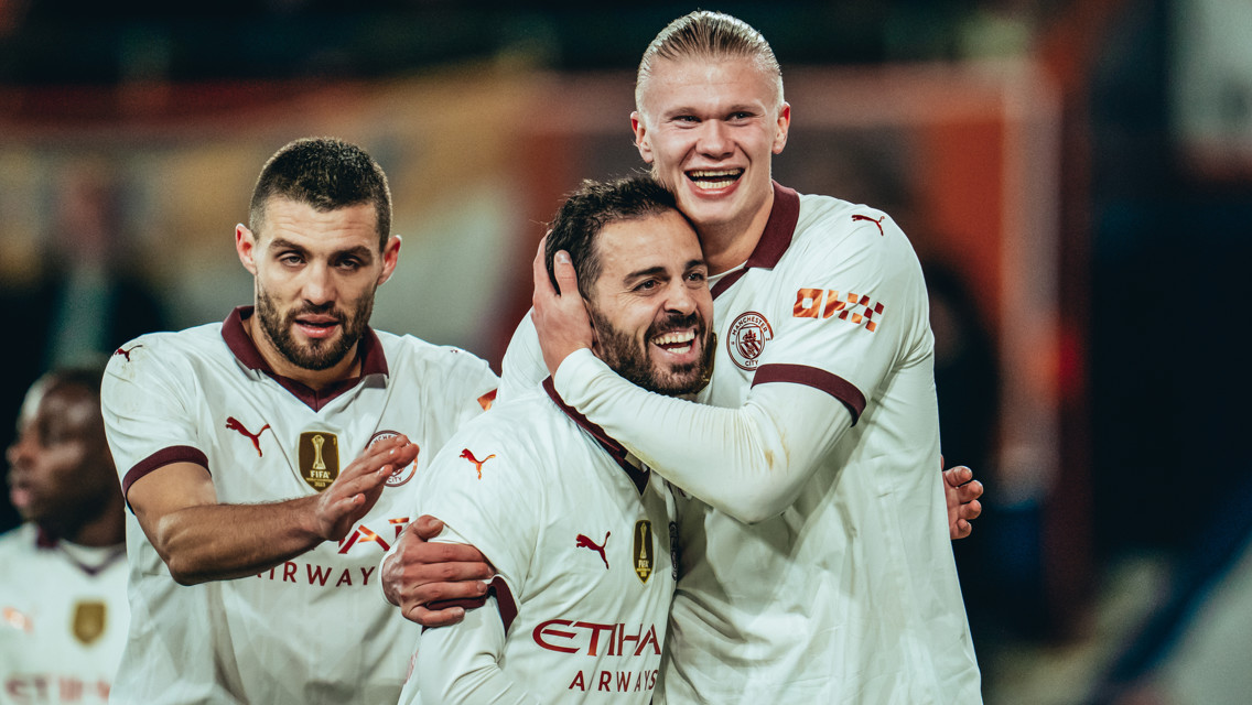 ALL SMILES: Haaland enjoyed that!