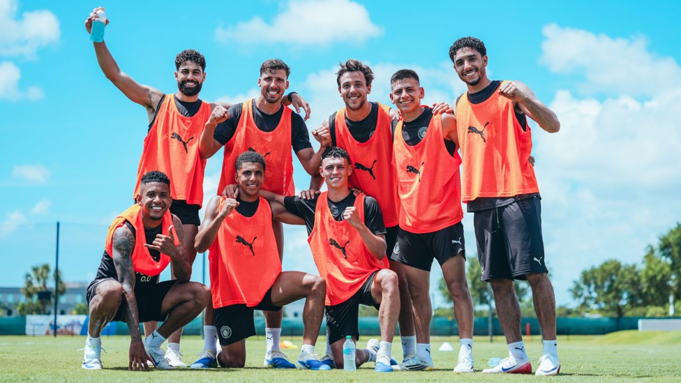 SQUAD GOALS : The players stop for a group photo