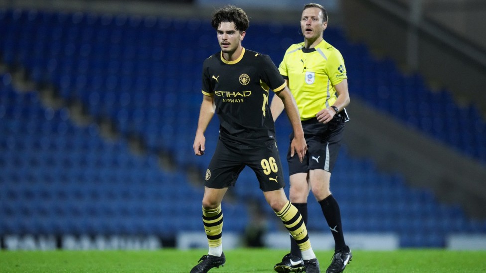 ACTION MAN: Harrison Miles sought to turn the tide for City.
