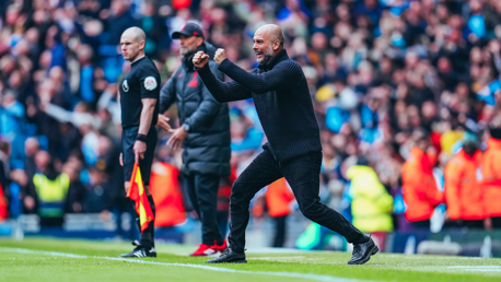 THE BOSS: On the touchline.