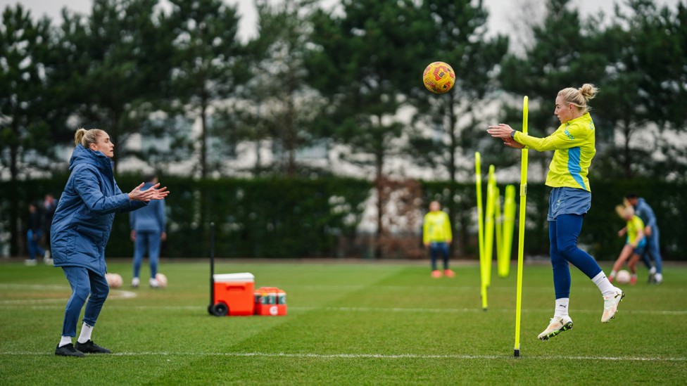HEADS UP : Alex Greenwood is put through her paces