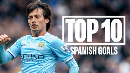 Top 10 gols marcados por espanhóis do City