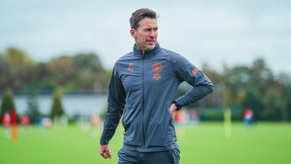 THE BOSS: Gareth Taylor keeps a watchful eye over proceedings.