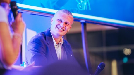 Haaland supports City in the Community at special charity event