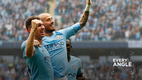 EL MAGO: David Silva marked his 250th Premier League appearance with a glorious goal