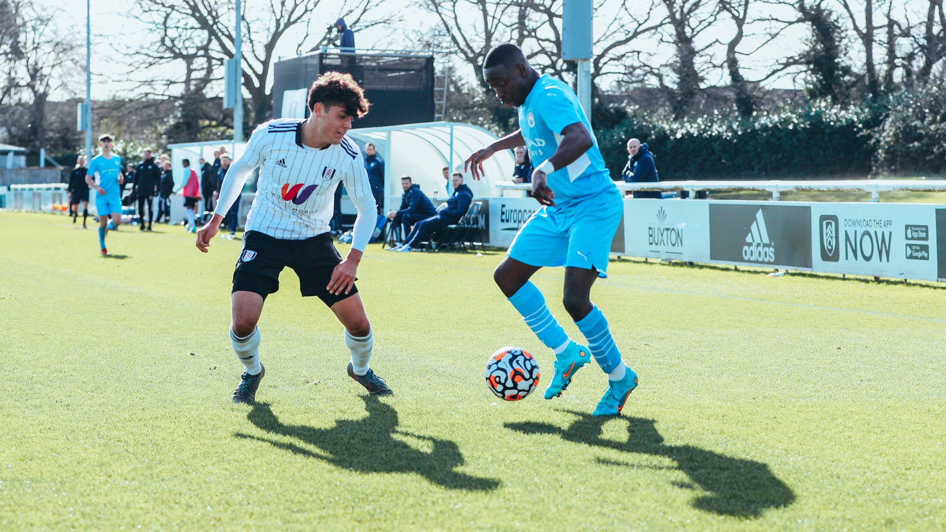 MAN ON A MISSION: Carlos Borges trying to break through the Fulham defence