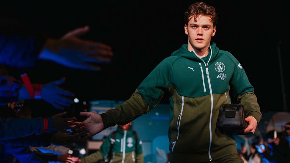 NEW FACE : Nypan makes his way to the dressing room.