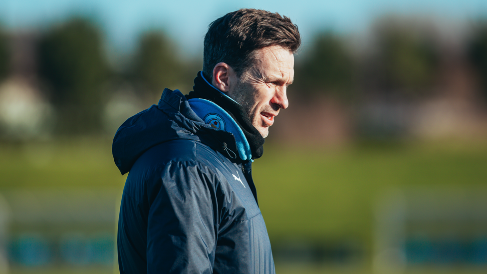 WATCHING BRIEF: Manager Gareth Taylor watches over proceedings.